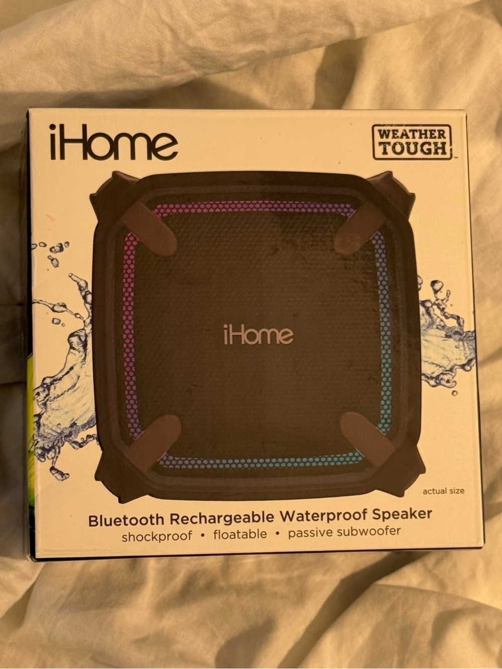 iHome Weather Tough Bluetooth Rechargeable Waterproof Speaker